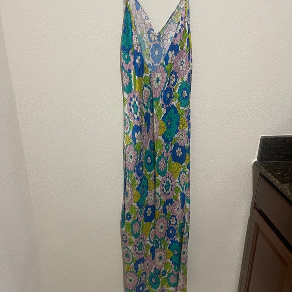 Dodo Bar Or Corinna Blue Multi Floral Dress – Women’s Size 8 (Retails $665) - Picture 11 of 16